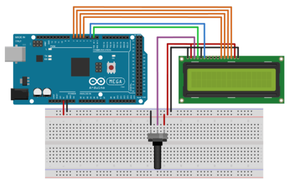 LCD1602-Wiring with Arduino